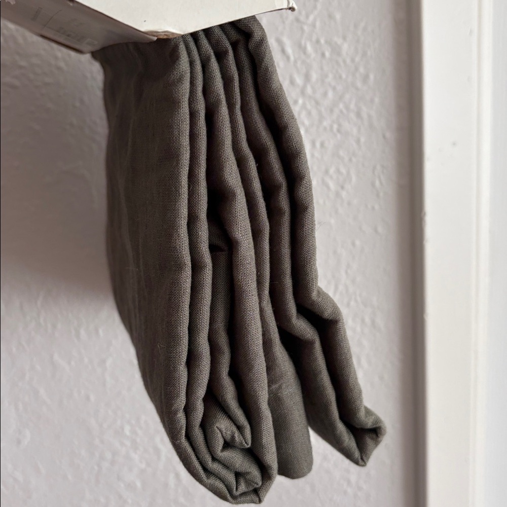 Casaluna - 72"x72” Linen Shower Curtain Gray - Cas Gray - Picture 6 of 10